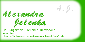 alexandra jelenka business card